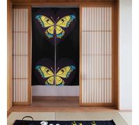 YYHWHJDE Butterfly in the heart Prints Curtain two Pieces Spliced 34x56in Fabric curtains, room dividers for Hanging Between Rooms, at Doorways