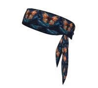 YYHWHJDE Butterfly in the starry sky Pattern Sports headscarf, sweat absorbing and breathable, motion headband, double-sided kerchief