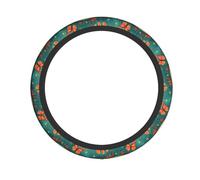 YYHWHJDE Butterfly On The Hill Prints Quality Steering Wheel Grip - Quality Neoprene Cover for Universal Vehicle Protection