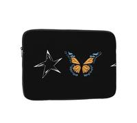 YYHWHJDE Butterfly on The Star Prints Protective Shockproof Portable Laptop Sleeve Case 17 inch for Men and Women Business Travel, and Office Daily Use