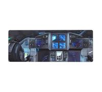 YYHWHJDE Cabin of The Future Picture Extra Large Mouse pad, Computer Office Anti Slip Gaming Keyboard Thickened Version 12x31.5in