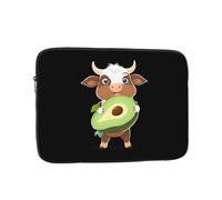 YYHWHJDE Calf with The Avocado Prints Protective Shockproof Portable Laptop Sleeve Case 17 inch for Men and Women Business Travel, and Office Daily Use