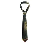 YYHWHJDE California redwood forest Pattern Men's tie classic style suit cravat suitable for holidays and work