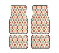YYHWHJDE Car Foot Mat Set of 4, Neoprene Waterproof Floor Mats | Ladybugs Cartoon Pattern Prints