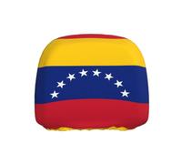 YYHWHJDE Car Headrest Cover 1 Pcs - Soft Polyester & Spandex, Elastic | Breathable, Protect Interior, Easy Install, Fit Cars Vans Trucks Flag of Venezuela Printing
