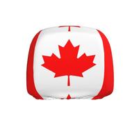 YYHWHJDE Car Headrest Cover 1 Pcs - Soft Polyester Spandex, Highly Elastic | Breathable Protector for Cars Vans Trucks, Easy Install Canadian flag Picture