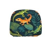 YYHWHJDE Car Headrest Cover 1 Pcs - Soft Polyester Spandex, Stretchy | Easy Install, Protect & Decorate Fit Cars Vans Trucks Crawling Gecko Pattern