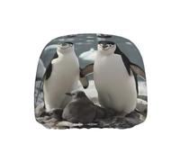 YYHWHJDE Car Headrest Cover 1 Pcs - Soft Stretch, Easy Install, Breathable | Fits Cars Vans Trucks, Interior Accessory Cute Penguin Prints