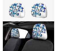 YYHWHJDE Car Headrest Cover 2 Pcs - Well-crafted Auto Throw Pillows Protect