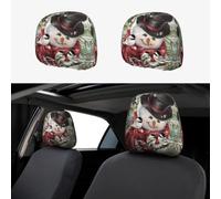 YYHWHJDE Car Headrest Cover 2 Pcs - Well-crafted Auto Throw Pillows Protect