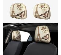 YYHWHJDE Car Headrest Cover 2 Pcs - Well-crafted Auto Throw Pillows Protect