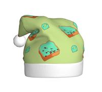 YYHWHJDE Cartoon bread slices Prints Christmas Hat for Adult Making It a Fun and Durable Gift for Men and Women