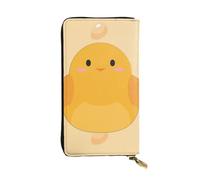 YYHWHJDE cartoon chick Picture Leather long clutch wallet Designed for fashion girls and women stylish and personalized 7.48 x 4.13 in, Black, One Size
