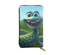 YYHWHJDE Cartoon Cobra Snake Printing Quality Leather Long Clutch Wallet Designed for Fashion Girls and Women Stylish 7.48 x 4.13 in