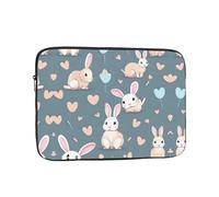 YYHWHJDE Cartoon Cute Bunny Printing Portable Laptop Sleeve Case 10 inch Shockproof Bag for Men and Women Business Travel, and Office Daily Use