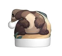 YYHWHJDE Cartoon cute otter Pattern Christmas Hat for Adult quality festive accessory crafted soft, lightweight