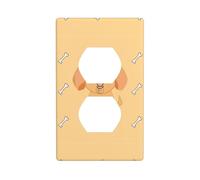 YYHWHJDE Cartoon Cute Puppy Pattern Double Socket Wall Panel Decorative is Durable and Suitable for Socket Light Switch Accessories 4.5x2.76in
