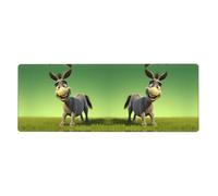 YYHWHJDE Cartoon Donkey -ar Prints Extra Large Mouse pad Mousepad 12x31.5in for Office Gaming Learning