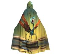 YYHWHJDE cartoon dragonfly Picture Halloween Adult Hooded Cloak for Role-Playing, Costumes, and Theme Parties