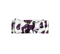 YYHWHJDE Cartoon Eggplant Prints Baby Bow Headband - Soft & Stretchy Newborn Throw for Adorable Baby Girls 0-6 Months
