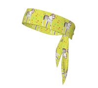 YYHWHJDE Cartoon grey and white dog Prints Sports Double-Sided Headscarf Quick Drying, Moisture Wicking for Women, Girls, and Men