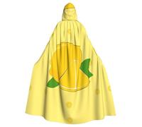 YYHWHJDE cartoon lemon Printing Halloween Adult Hooded Cloak for Parties and Costume Events
