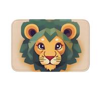 YYHWHJDE Cartoon Lion Picture Crystal Velvet Lock Edge Floor mat, Bedroom Carpet, Parlor, Dormitory Home Decoration