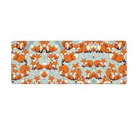 YYHWHJDE Cartoon Little Foxes Prints Extra Large Mouse pad Mousepad 12x31.5in for Office Gaming Learning