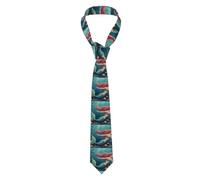 YYHWHJDE Cartoon Mermaid Pattern Men's tie classic style suit cravat suitable for holidays and work