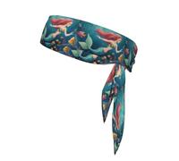 YYHWHJDE Cartoon Mermaid Prints Sports Double-Sided Headscarf Quick Drying, Moisture Wicking for Women, Girls, and Men
