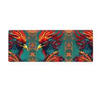 YYHWHJDE Cartoon Phoenix Pattern Extra Large Mouse Pad Strong Adhesion, Durable, Precise Locking Edge 12x31.5in