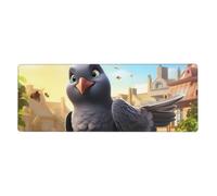 YYHWHJDE Cartoon Pigeon Pattern Extra Large Mouse Pad, Computer Office Anti Slip Gaming Keyboard Thickened Version 12x31.5in