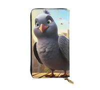 YYHWHJDE Cartoon Pigeon Picture Quality Leather Long Clutch Wallet Designed for Fashion Girls and Women Stylish 7.48 x 4.13 in