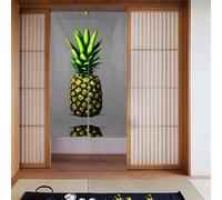 YYHWHJDE Cartoon Pineapple Pattern Curtain 2 Pcs Spliced 34x56in Good Drape, Smooth and Not Easily Wrinkled, Fabric curtains, room dividers