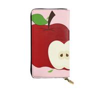 YYHWHJDE Cartoon Red Fruit Printing Quality Leather Long Clutch Wallet Designed for Fashion Girls and Women Stylish 7.48 x 4.13 in