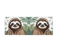 YYHWHJDE Cartoon Sloth Pattern Extra Large Mouse Pad, Computer Office Anti Slip Gaming Keyboard Thickened Version 12x31.5in