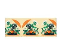 YYHWHJDE Cartoon Turtle Back Bamboo Picture Extra Large Mouse Pad, Computer Office Anti Slip Gaming Keyboard Thickened Version 12x31.5in