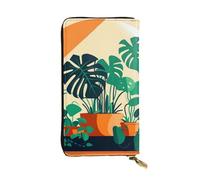 YYHWHJDE Cartoon Turtle Back Bamboo Picture Quality Leather Long Clutch Wallet Designed for Fashion Girls and Women Stylish 7.48 x 4.13 in