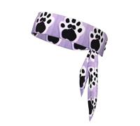 YYHWHJDE Cat's claws in the snow Prints Sports Double-Sided Headscarf for Women and Men Adjustable for All Head Circumferences