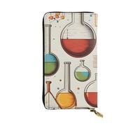 YYHWHJDE Chemistry Print Printed Quality Leather Long Clutch Wallet Designed for Fashion Girls and Women Stylish 7.48 x 4.13 in