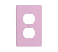YYHWHJDE Cherry Blossom Pink Pattern Double Socket Wall Panel Decorative for Residential and Commercial Areas 4.5x2.76in