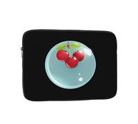 YYHWHJDE Cherry in The Bubble Prints Protective Shockproof Portable Laptop Sleeve Case 15 inch for Men and Women Business Travel, and Office Daily Use