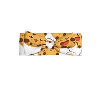 YYHWHJDE Chocolate Chip Cookies Prints Baby Bow Headband - Soft & Stretchy Newborn Throw for Adorable Baby Girls 0-6 Months