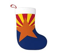 YYHWHJDE Christmas decorative Stocking socks Arizona Flag Pattern Soft, fluffy, and durable for Halloween, holiday gatherings, etc