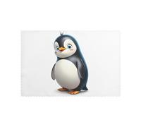 YYHWHJDE Chubby Penguin Prints Placemats Set of 6 12x18in - Engineered for Durability & Heat Resistance Polyester