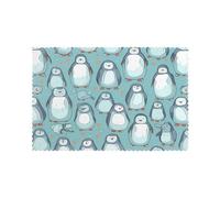 YYHWHJDE Chubby Penguin Prints Placemats Set of 6 12x18in - Engineered for Durability & Heat Resistance Polyester