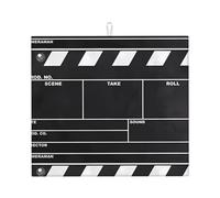 YYHWHJDE Classic Movie Clapboard Black Prints Kitchen Drying Mat - Absorbent Microfiber Dish Drying Throw with Vibrant Prints, Quick-Dry Countertop Layer for Dishes