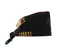 YYHWHJDE Cleaning Working Cap Little Black Dog Blowing Out Candles Prints - Soft for Women & Men, Adjustable, Breathable