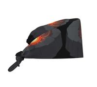 YYHWHJDE Cleaning Working Cap The Magma in The Pit Prints - Soft for Women & Men, Adjustable, Breathable Black