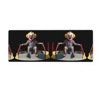 YYHWHJDE Clown Boy Playing Picture Extra Large Mouse Pad, Computer Office Anti Slip Gaming Keyboard Thickened Version 12x31.5in